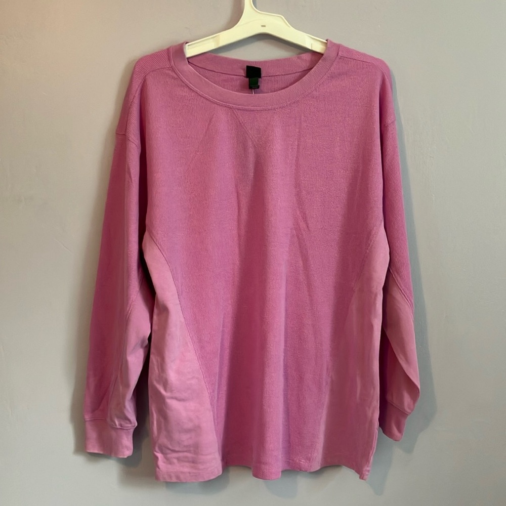 🆕 wild fable purple ribbed long sleeve  Sz L